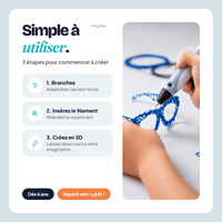 Stylo 3D pour Enfant – Filament PLA Inclus